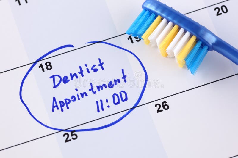 Dentist appointment stock photography