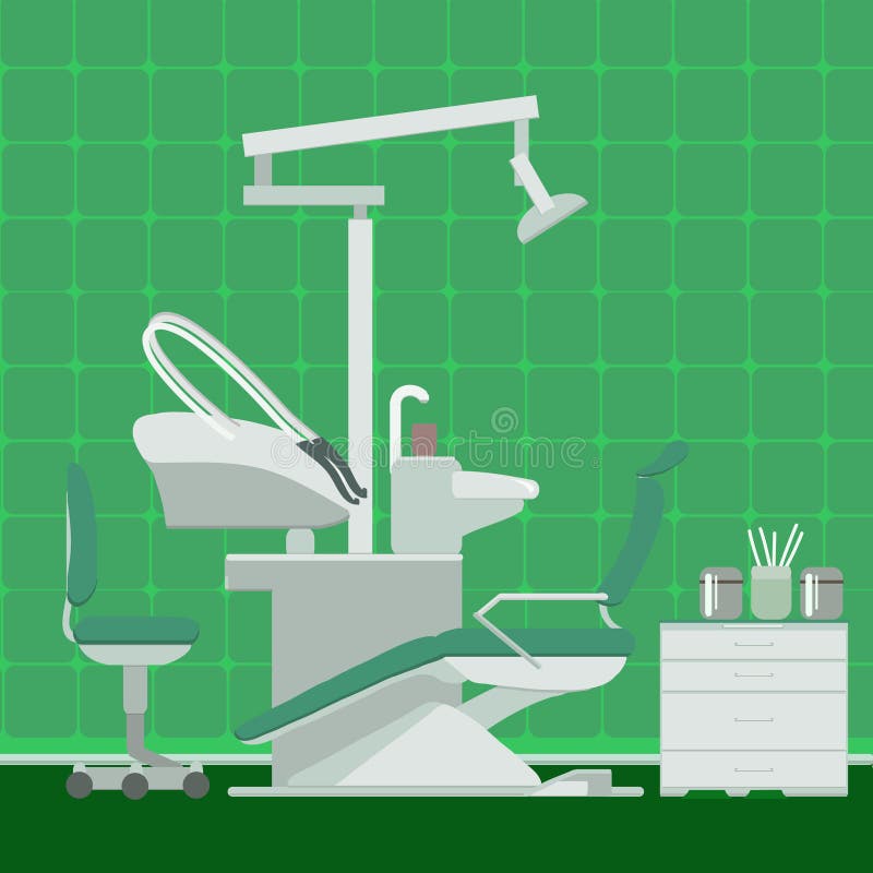 Cartoon Dentist chair stock vector. Illustration of dentist 21523576