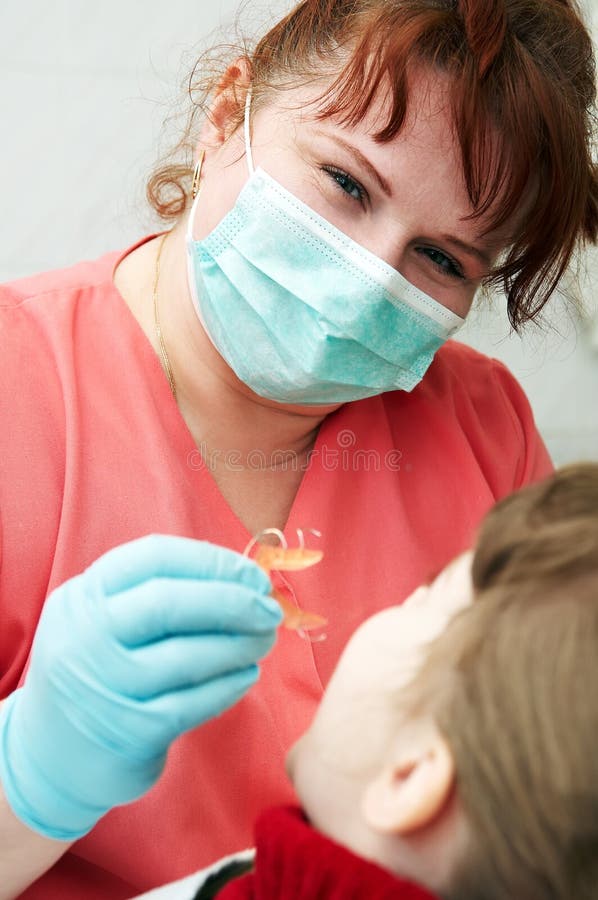 At Dentist Medic Orthodontic Doctor Stock Image Image of dentistry