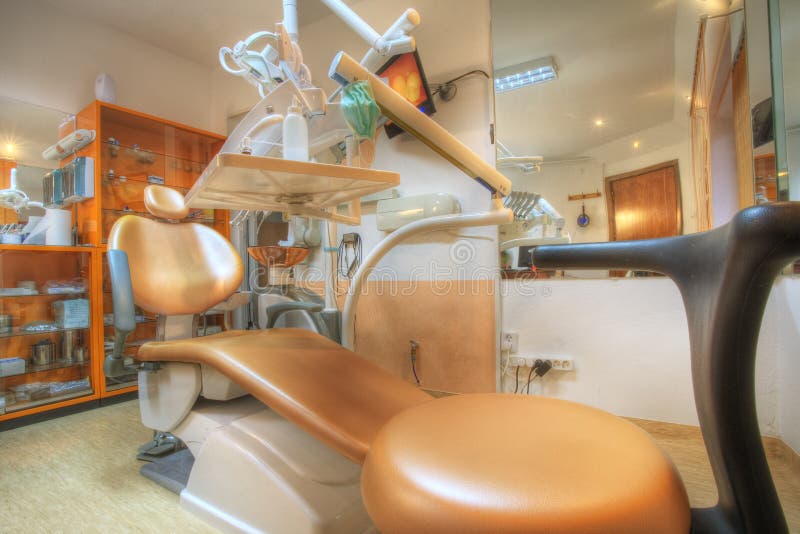 Dentist's chair royalty free stock photography