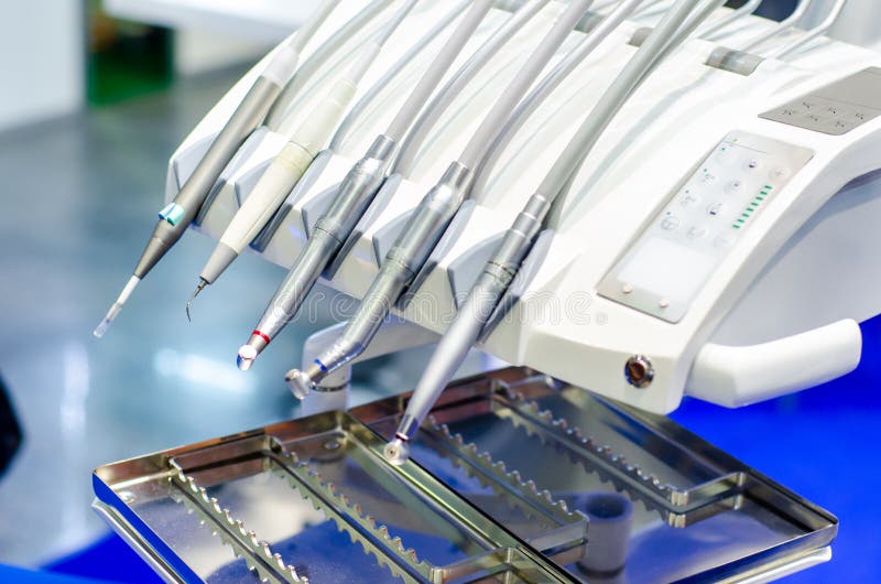 Dentist`s Office, Dentist Medical Instruments. Dentist Tools Stock