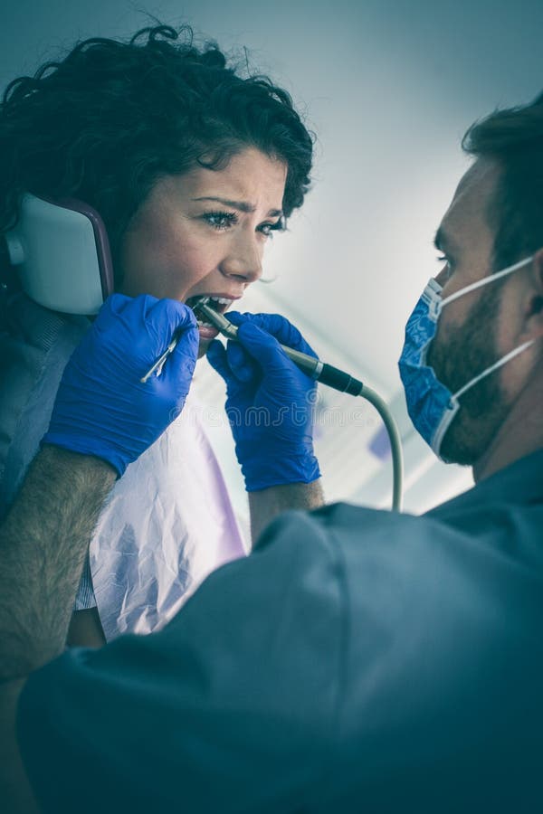 Dentist surgery is so much full of pain. royalty free stock images Dentist surgery is so much full of pain. royalty free stock images