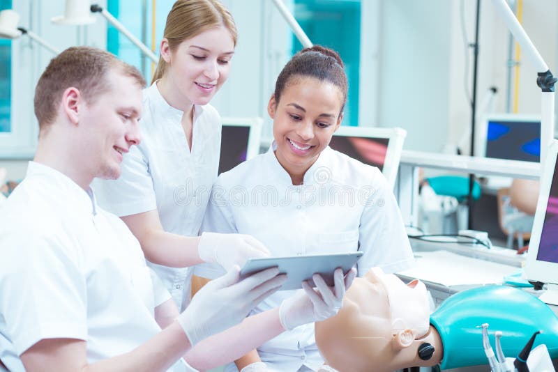 Dentistry Students during Consulation Stock Image Image of practice