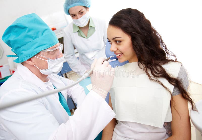 Am dentistï ¿ ½ s stockbild Am dentistï ¿ ½ s stockbild