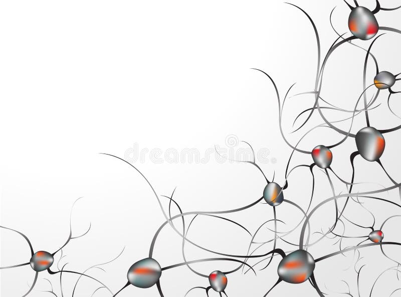 Dentro del cerebro Concepto de neuronas y de sistema nervioso stock de ilustración Dentro del cerebro Concepto de neuronas y de sistema nervioso stock de ilustración