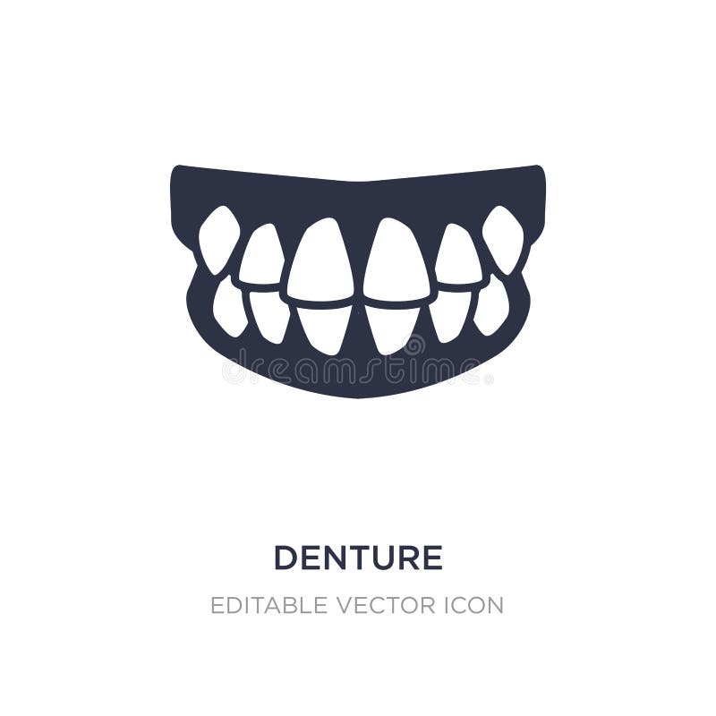 denture ikona na białym tle Prosta element ilustracja od dentysty pojęcia ilustracji denture ikona na białym tle Prosta element ilustracja od dentysty pojęcia ilustracji