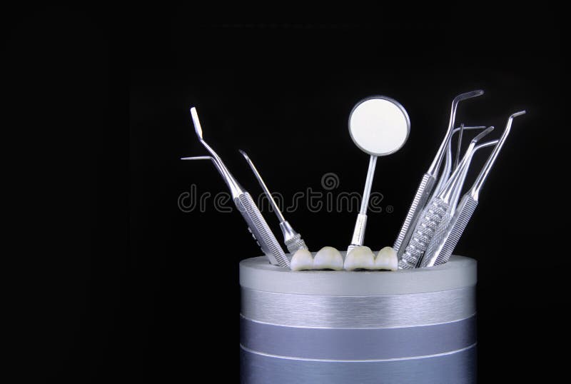 Dentysty denture i narzędzia obrazy stock Dentysty denture i narzędzia obrazy stock