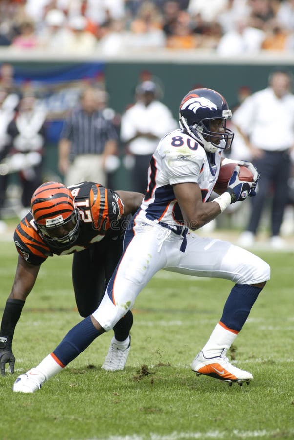 Denver Broncos Wide Receiver Rod Smith fotografie stock libere da diritti