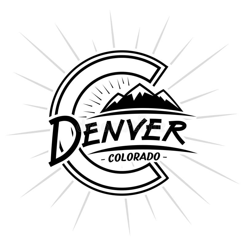 Denver Colorado logo design template. Denver Colorado t-shirt and apparel design, typography, print, logo, poster. Denver vector and illustration. Denver Colorado logo design template. Denver Colorado t-shirt and apparel design, typography, print, logo, poster. Denver vector and illustration.