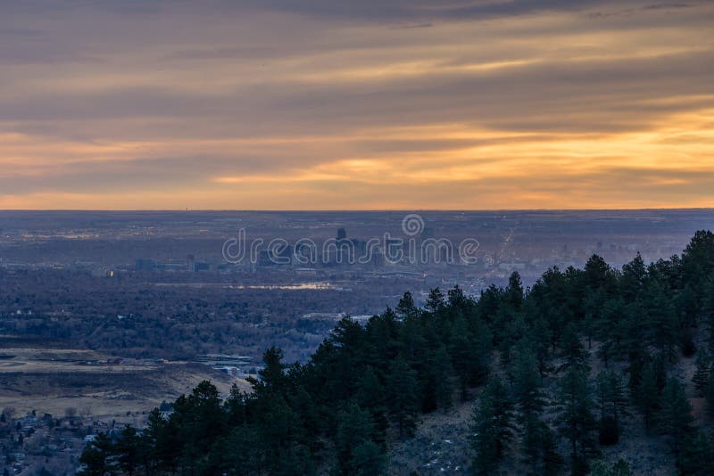 Denver from the Foothills stock image. Image of colorado 86539711