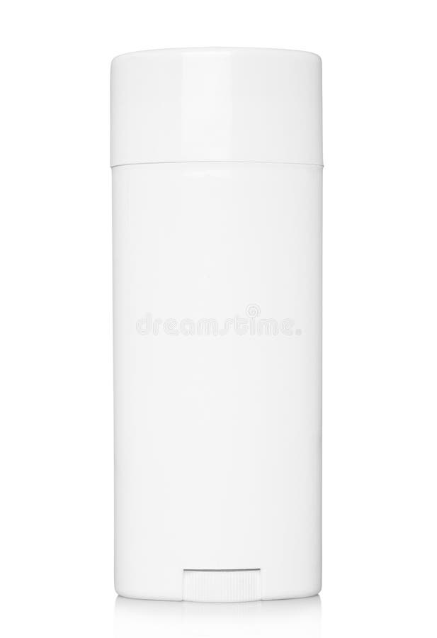 Deodorant container on a white background