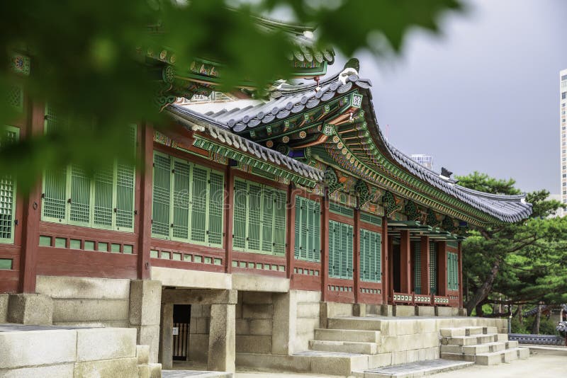 Deoksugung-paleis royalty-vrije stock foto's