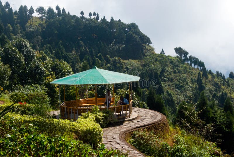 Deolo Hill view point stock image Deolo Hill view point stock image