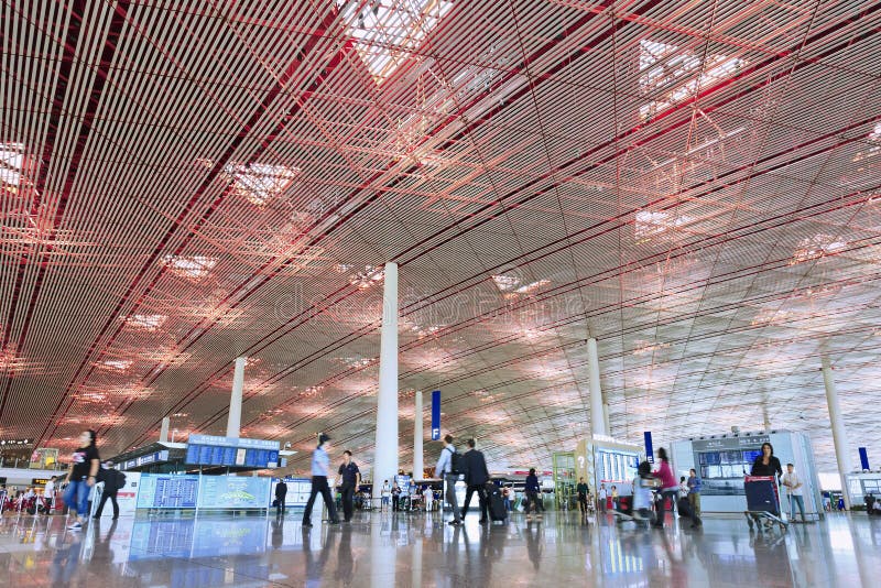 Departure hall Beijing Capital Airport Terminal 3