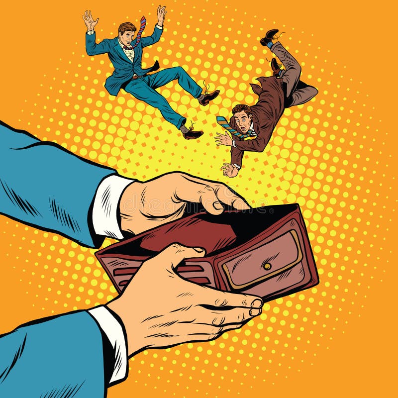 Dependiente del soborno de la corrupción en la gente del dinero stock de ilustración Dependiente del soborno de la corrupción en la gente del dinero stock de ilustración