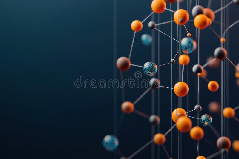 A depiction of a search engine powered by quantum computing, with an abstract visualization of quantum bits and search queries royalty free stock image