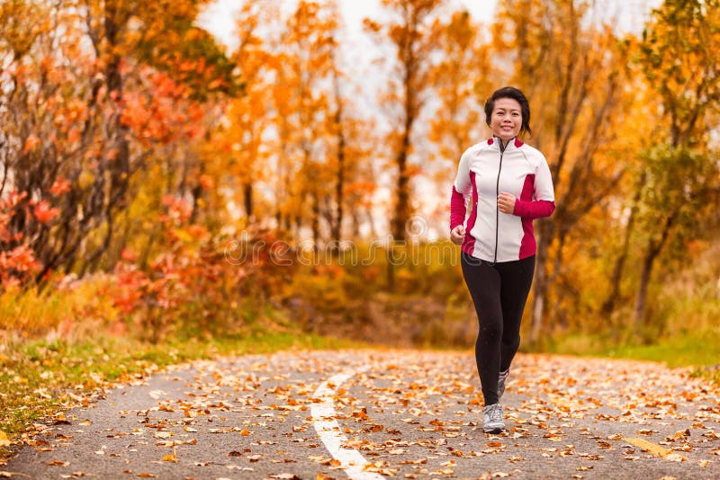 Deporte saludable maduro para la edad media Mujer asiÃ¡tica