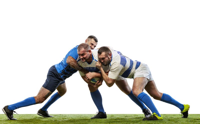 Retrato De Vários Jovens Jogadores De Rugby Segurando Uma Bola De Rúgbi  Enquanto Se Posicionavam Com Os Braços Cruzados Fora Do Ca Foto de Stock -  Imagem de jogador, rubi: 251796016