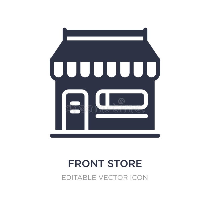 deposito anteriore con l'icona della tenda su fondo bianco Illustrazione semplice dell'elemento dal concetto di commercio illustrazione di stock deposito anteriore con l'icona della tenda su fondo bianco Illustrazione semplice dell'elemento dal concetto di commercio illustrazione di stock