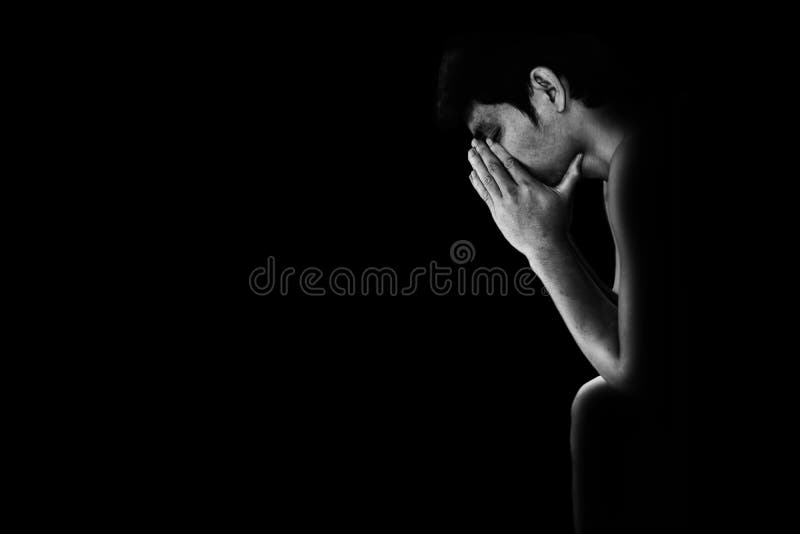 Depressed and Hopeless Man Alone Stock Photo - Image of despair, tired