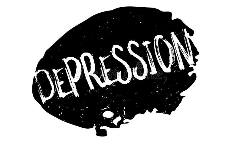 Depression rubber stamp stock vector. Illustration of stamp - 102234412