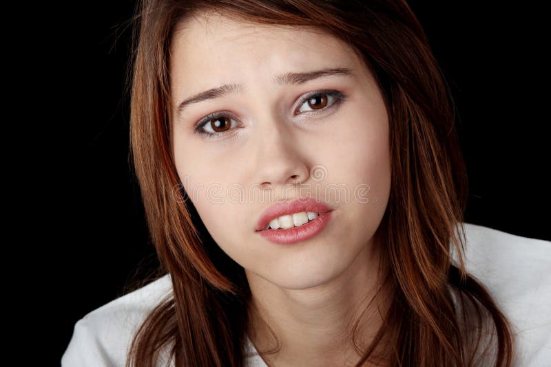 Depressão na adolescência fotografia de stock
