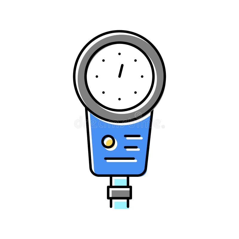 Depth gauge color icon vector illustration sign stock illustration