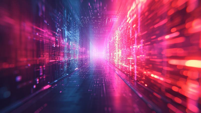 Der abstrakte Hintergrund transportiert Zuschauer zu einem virtuellen Realm. generierte ai ai generative
