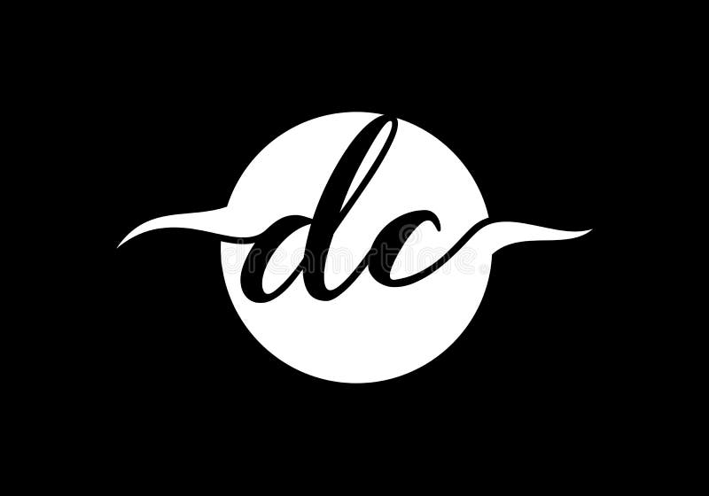 Der Anfangsbuchstabelogoentwurfsvektorschablone d c grafisches Alphabetsymbol für Firmenkundengeschäftidentität lizenzfreie abbildung