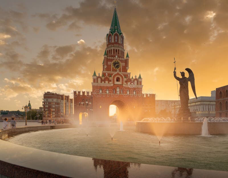 Der Ankündigungsturm Yoshkar-Olastadt Russland stockbild Der Ankündigungsturm Yoshkar-Olastadt Russland stockbild