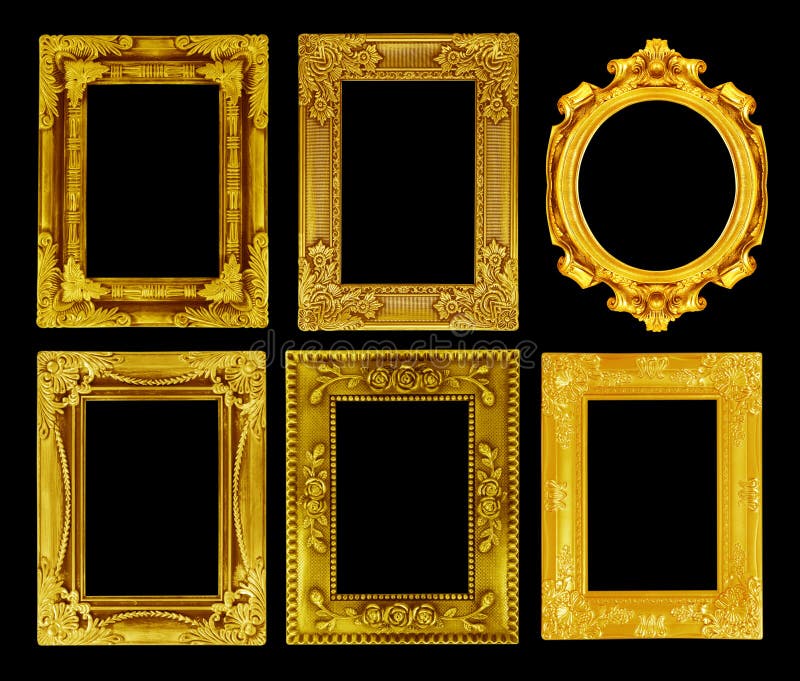 5 Stück Vintage Bilderrahmen Set - Mini Goldrahmen Aus Harz Für Fotos & Deko