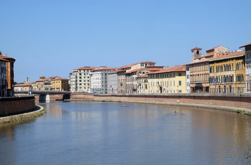 Der Arno, Pisa stockfotos Der Arno, Pisa stockfotos