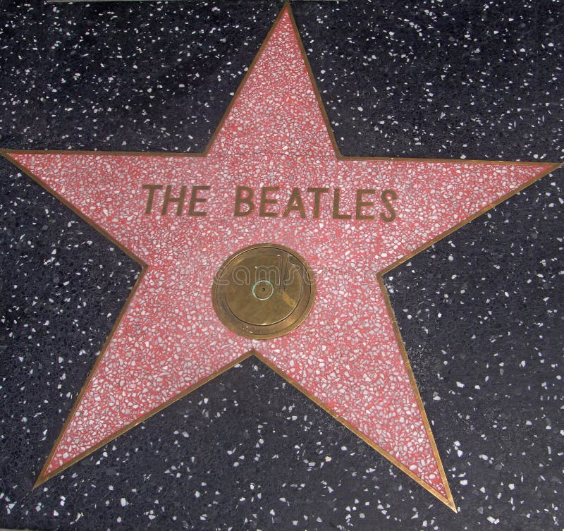 The Beatles Star in Hollywood, LA. The Beatles Star in Hollywood, LA