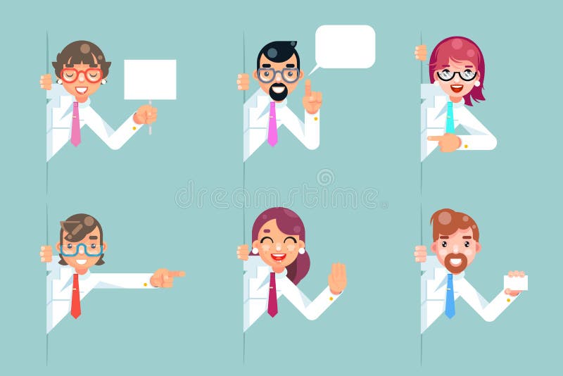 Der Büroangestellt-Karikaturstützhilfsgeschäfts-Beratungsrat, der heraus Eckcharaktere schaut, stellte flaches Design der Lösung vektor abbildung Der Büroangestellt-Karikaturstützhilfsgeschäfts-Beratungsrat, der heraus Eckcharaktere schaut, stellte flaches Design der Lösung vektor abbildung