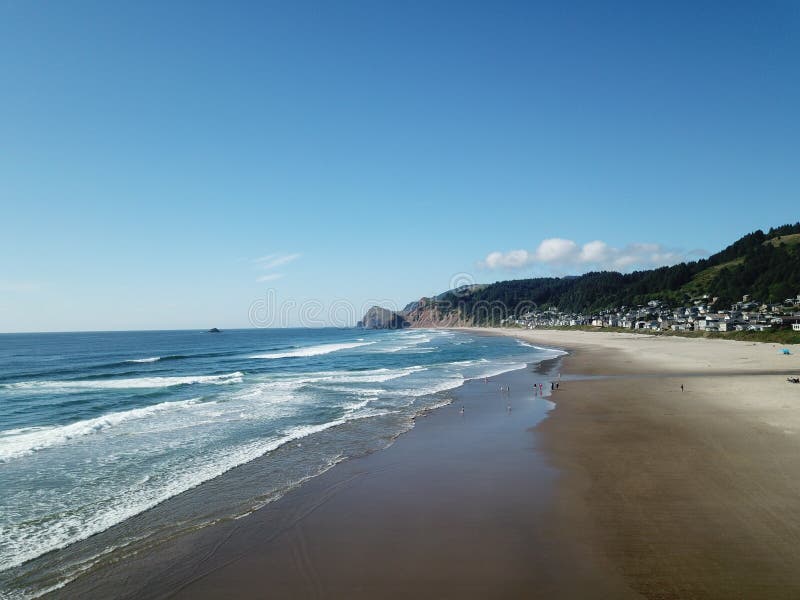 Der Daumen des Gottes, Lincoln City, Strand Oregons, Ozean