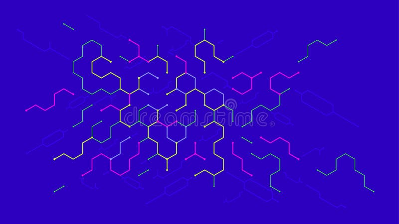 Der geometrischen abstrakter Hintergrund Hexagonelemente Digital lizenzfreie abbildung Der geometrischen abstrakter Hintergrund Hexagonelemente Digital lizenzfreie abbildung
