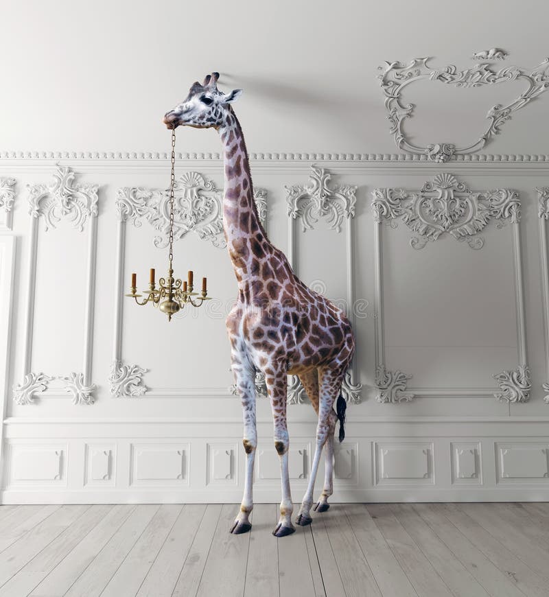 Der Giraffengriff der Leuchter vektor abbildung Der Giraffengriff der Leuchter vektor abbildung