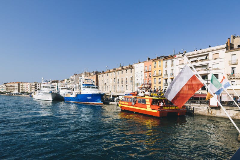 Der Hafen von Sete, Frankreich lizenzfreies stockbild Der Hafen von Sete, Frankreich lizenzfreies stockbild
