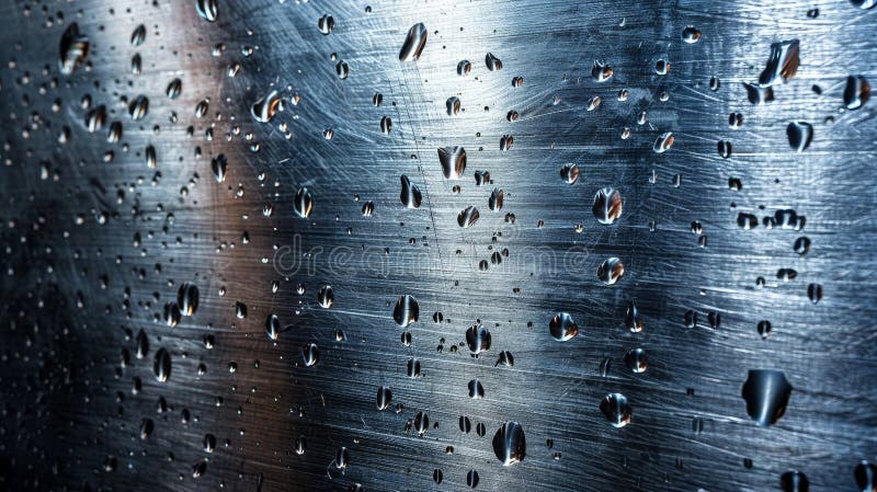 Der Hintergrund ist aus Metall mit einer Struktur aus rostfreiem Stahl. ai generiert
