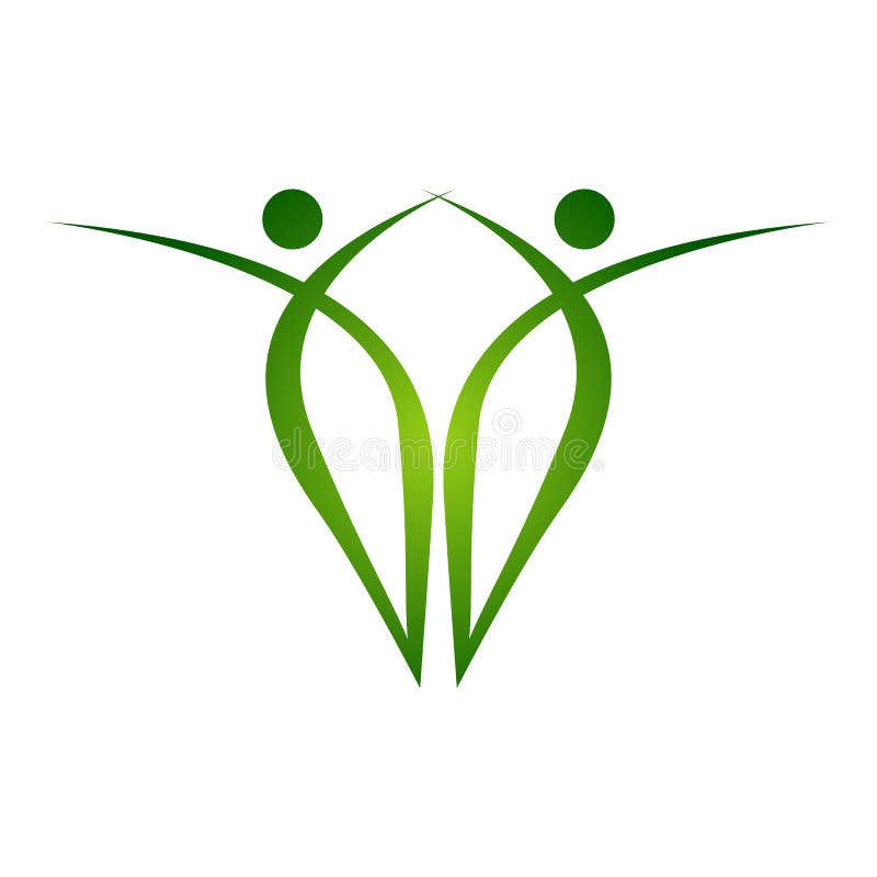 Der kreative gefärbte Baum übergibt Logoschablone Leutebaum-Einheit emb lizenzfreie abbildung Der kreative gefärbte Baum übergibt Logoschablone Leutebaum-Einheit emb lizenzfreie abbildung
