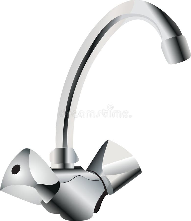 Der Küchenwasserkran lizenzfreie abbildung