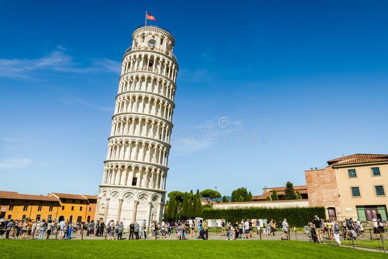 Der lehnende Kontrollturm von Pisa lizenzfreie stockbilder Der lehnende Kontrollturm von Pisa lizenzfreie stockbilder
