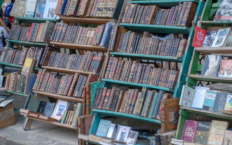 Der Markt von alten Büchern in Havana stockbilder Der Markt von alten Büchern in Havana stockbilder