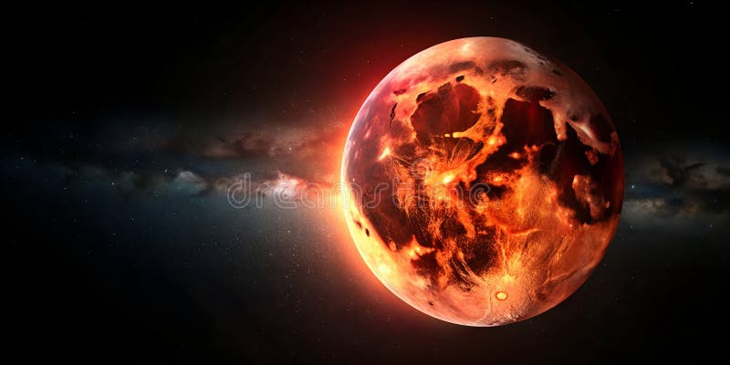 Der Mond wirft einen rötlichen Schein über die verdunkelte Welt, als ob sich das Gefüge der Realität verdreht und wendet Design Ge. Der Mond wirft einen rötlichen Schein über die verdunkelte Welt, als ob sich das Gefüge der Realität verdreht und wendet Design Hintergrund für Instagram, Facebook Wandmalerei KI-generierter Inhalt