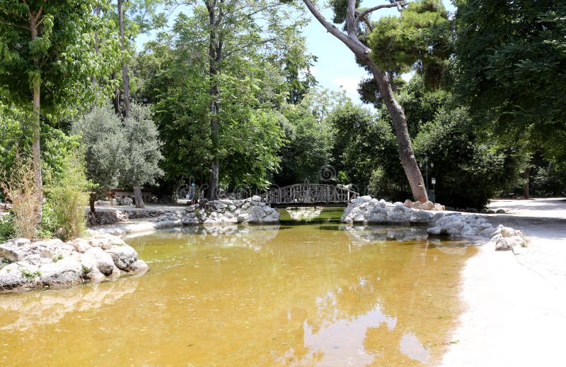 Der Nationale Garten Von Athen Stockbild Bild von athen