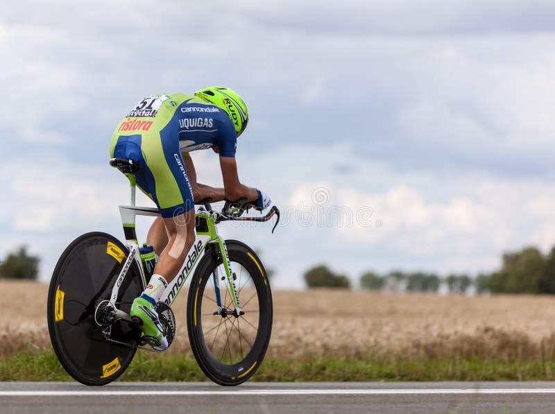 Der Radfahrer Nibali Vincenzo lizenzfreie stockfotografie Der Radfahrer Nibali Vincenzo lizenzfreie stockfotografie