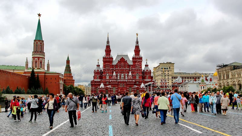 Der Rote Platz In Moskau, Russland Redaktionelles Stockbild - Bild von