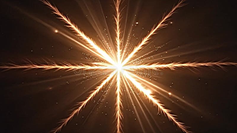 Der Starburst leuchtet mit texturierter Eleganz, die Strahlen emittiert Generative KI stock abbildung