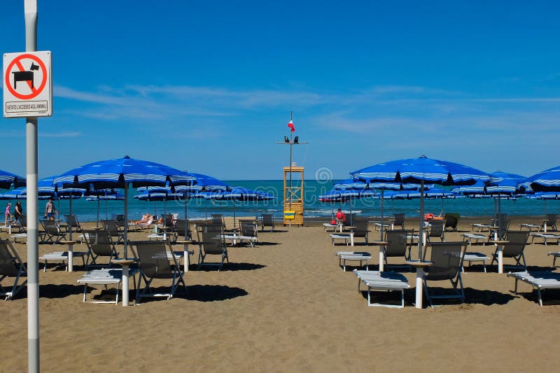 Der Strand von Castiglione-della Pescaia im blogheri Bereich herein stockbilder Der Strand von Castiglione-della Pescaia im blogheri Bereich herein stockbilder