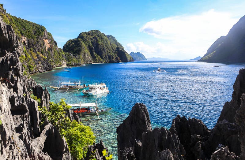 Der Strand von EL Nido, Philippinen stockfoto Der Strand von EL Nido, Philippinen stockfoto
